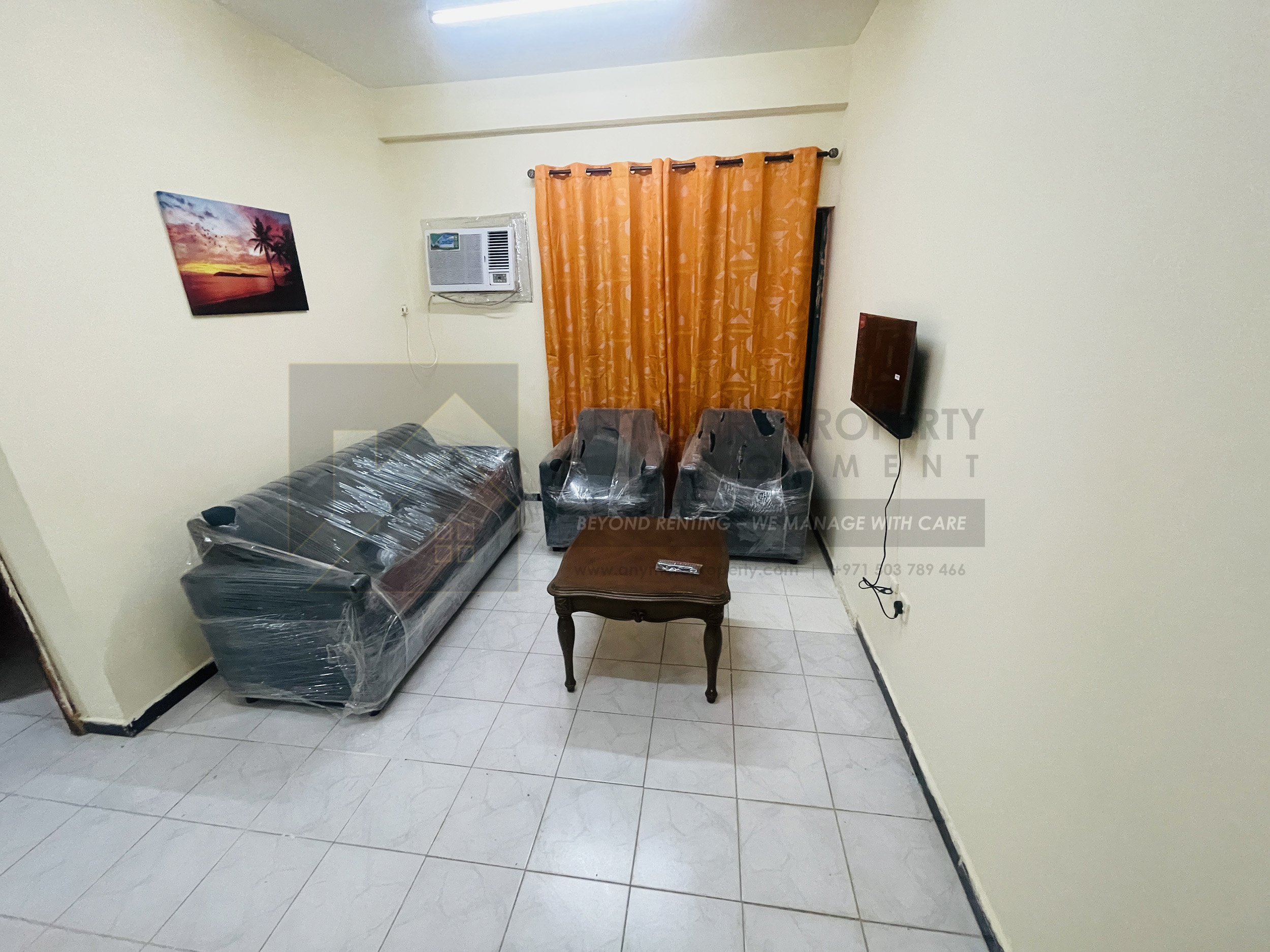 Furnished 1BHK with Balcony in Bu Tina